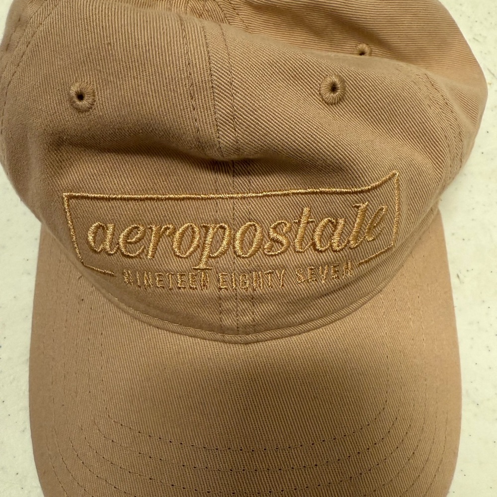 Aeropostale Tan Baseball Hat Casual Style